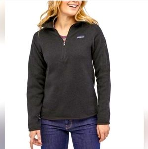 PATAGONIA | Better Sweater 1/4 Zip Fleece Lined Pullover Black XS
